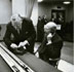 Photo of Frederick Kappel and Oliver Buckley before opening ceremony of the first transatlantic telephone cable.