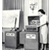 Photo of first modem, 1958.